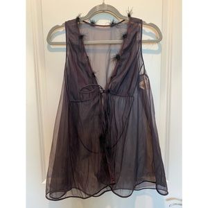 VINTAGE 1950s BABY DOLL LINGERIE TOP